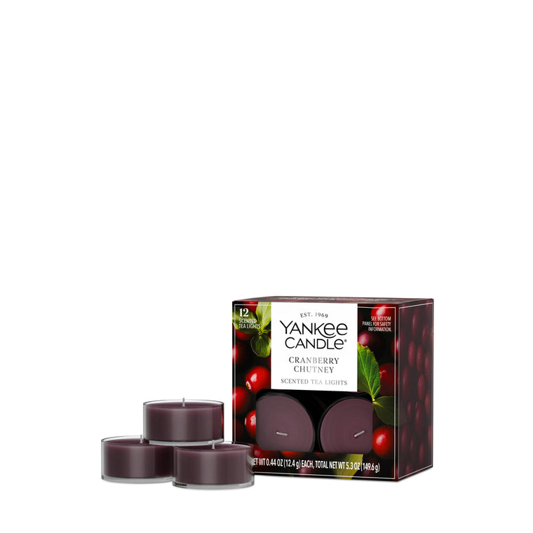 Cranberry Chutney Scented Tea Light Candles E0