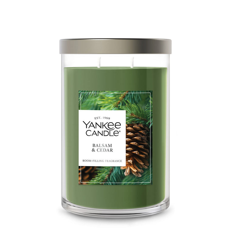 Balsam & Cedar Large Tumbler Candle H0