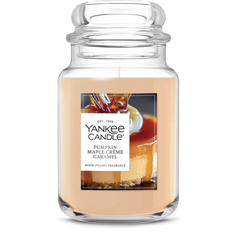 Pumpkin Maple Crème Caramel Original Large Jar Candle Q0