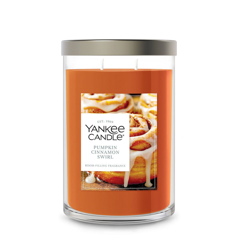Pumpkin Cinnamon Swirl Large Tumbler Candle I7