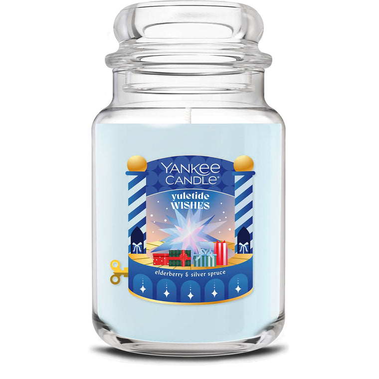 Yuletide Wishes Original Large Jar Candle D8