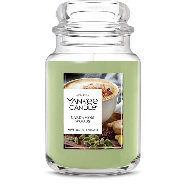 Cardamom Woods Original Large Jar Candle H7
