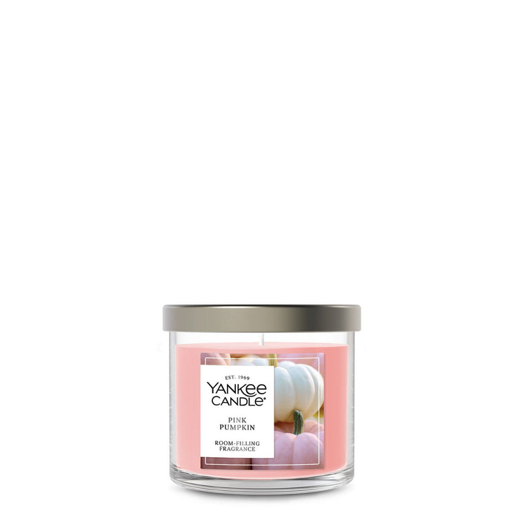 Pink Pumpkin Small Tumbler Candle V1
