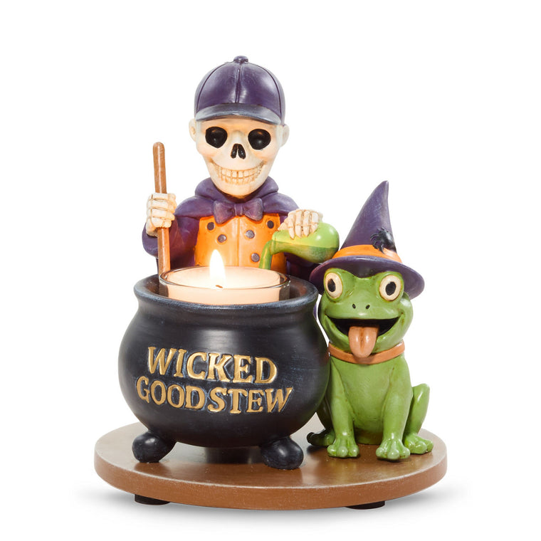 Bonebury Lane Wicked Good Tea Light Candle Holder M9