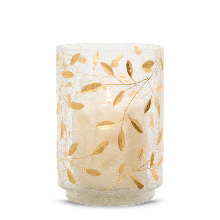 Gold Blossom Jar Candle Holder X0