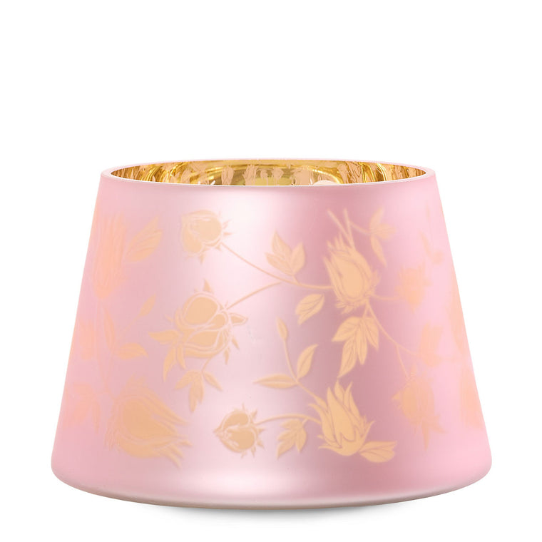 Roselle Etched Jar Candle Shade Z4