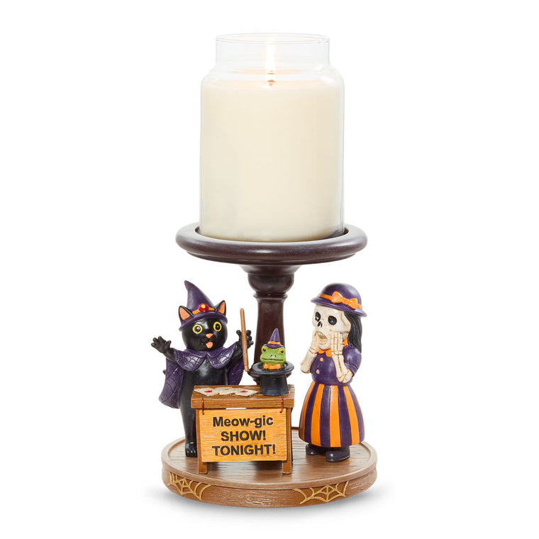 Bonebury Lane Meow-gic Show Candle Pedestal Z3