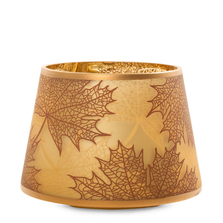 Crackle Leaves Jar Candle Shade R6